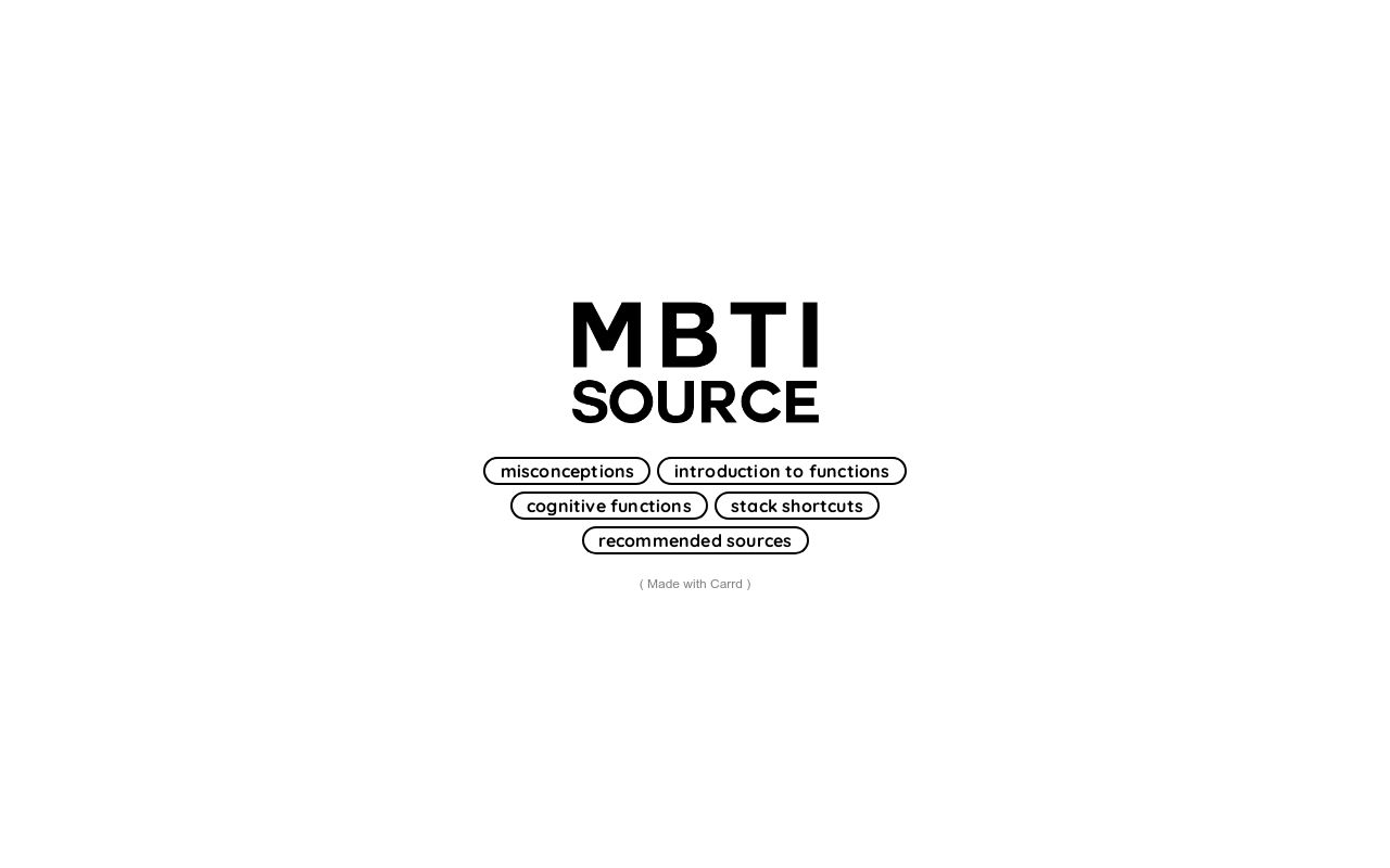 mbti source